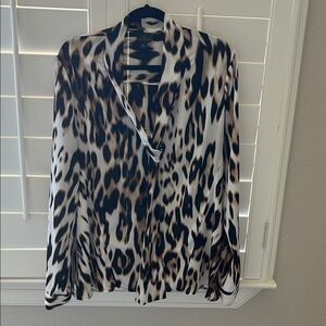 Worthington Animal Print Blouse
